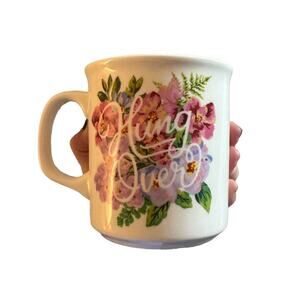 1 Genuine Fred Fred & Friends "Hung Over" Hungover Floral Tea Coffee Mug